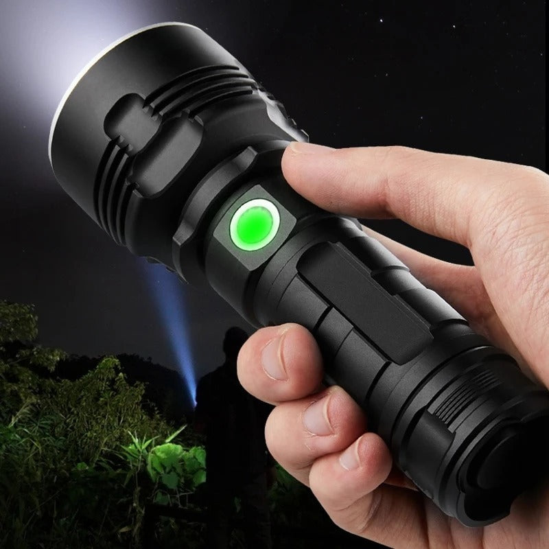 Strong Flashlight Focusing Led Light Rechargeable - Super Bright LED Outdoor Xenon Lamp