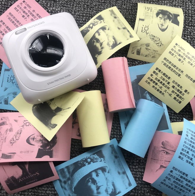 Mini Bluetooth Wireless Thermal Printer - Paper Sticker Label Printer