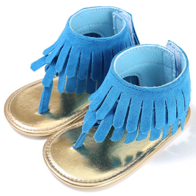 Retro Tassel Flannel Sandals - Summer New Girls Sandals