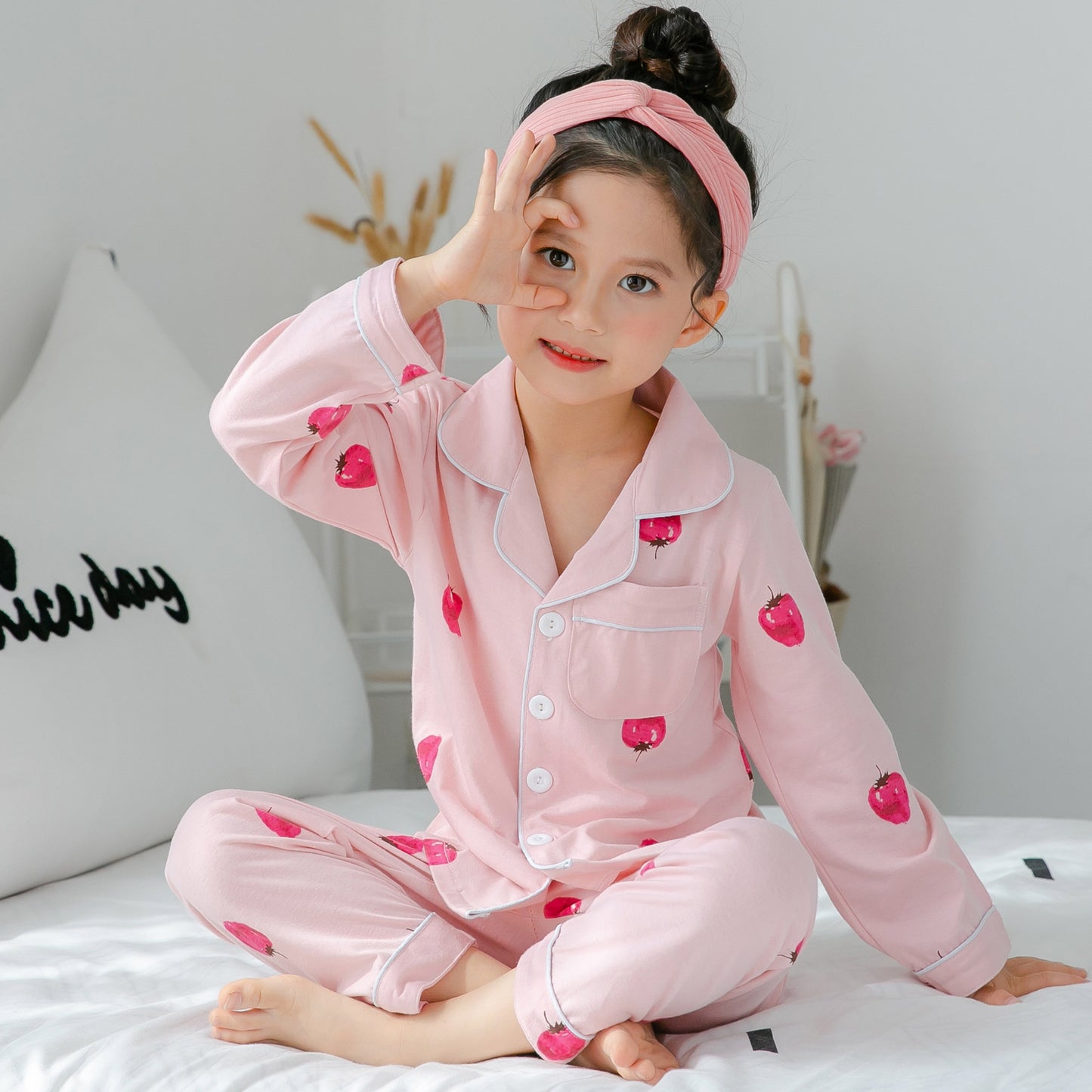 Cute Cotton Pajamas For Children