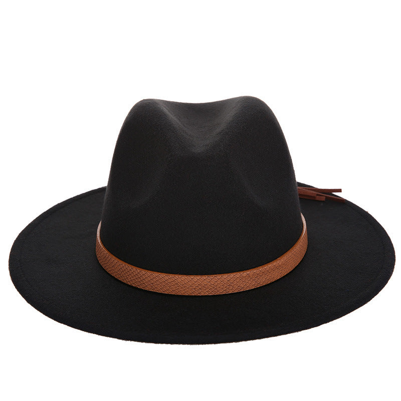 Woolen Jazz Hat - Fashion Female Hat Top Hat