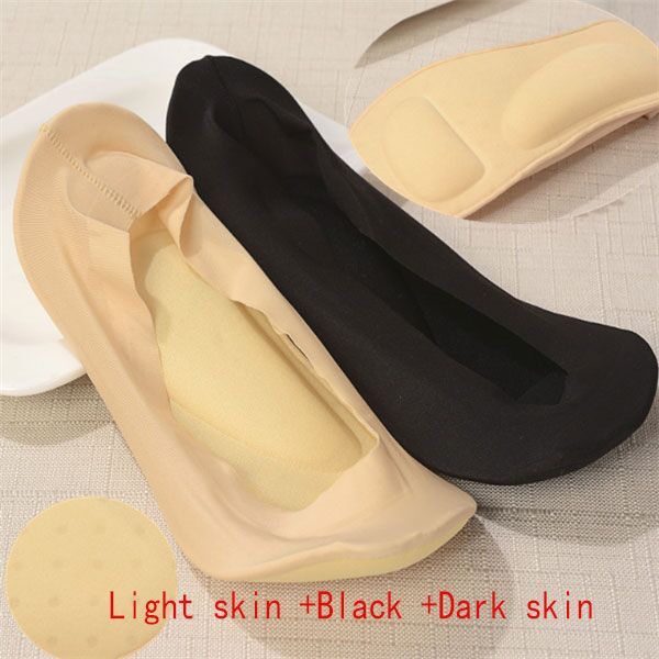 3D Arch Foot Massage Health Care Women Socks - Summer Socks Ice Silk Socks Invisible Slippers Feet Care