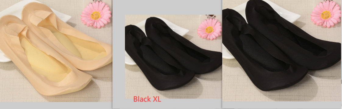 3D Arch Foot Massage Health Care Women Socks - Summer Socks Ice Silk Socks Invisible Slippers Feet Care