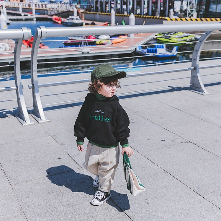 Boys Hooded Autumn and winter sweater