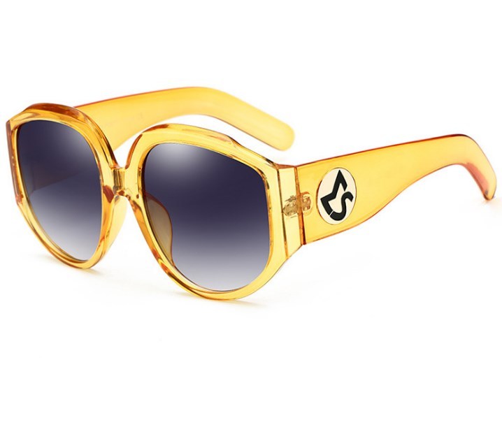 New Arrival Oversize Women Round Sun Glasses - Fashion Ladies Olive Frames Glasses