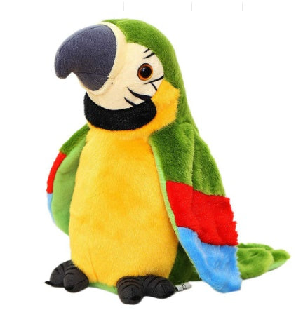 Electric Talking Parrot Plush Toy - Cute Speaking Record Repeats