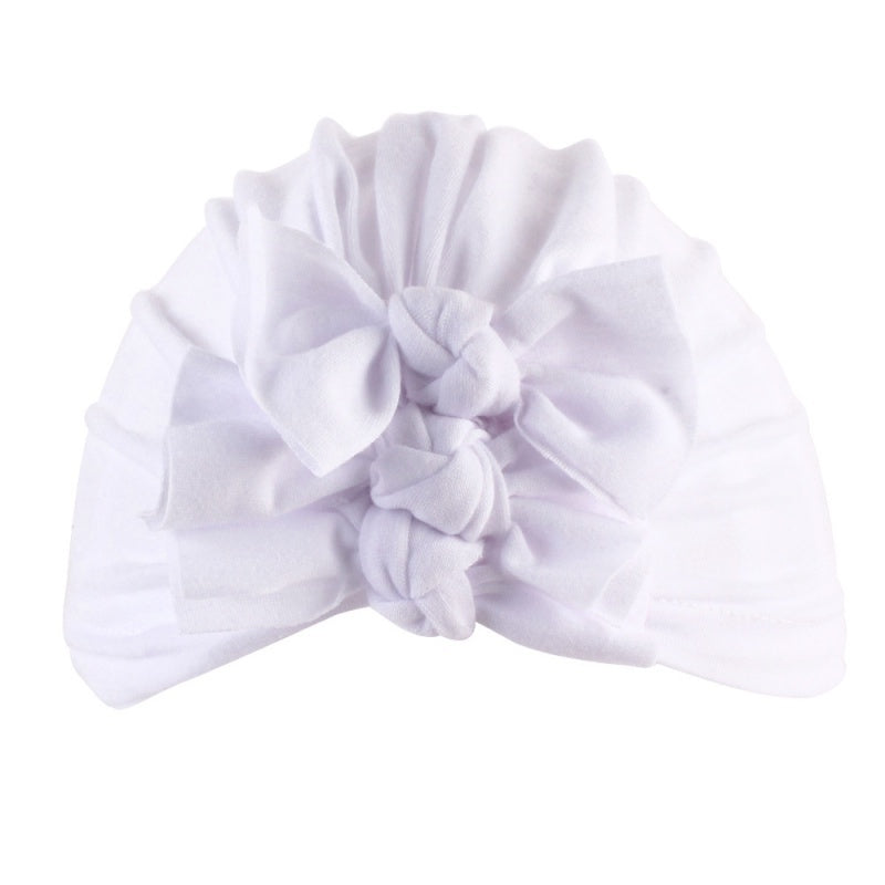 Pleated Bowknot Baby Hat