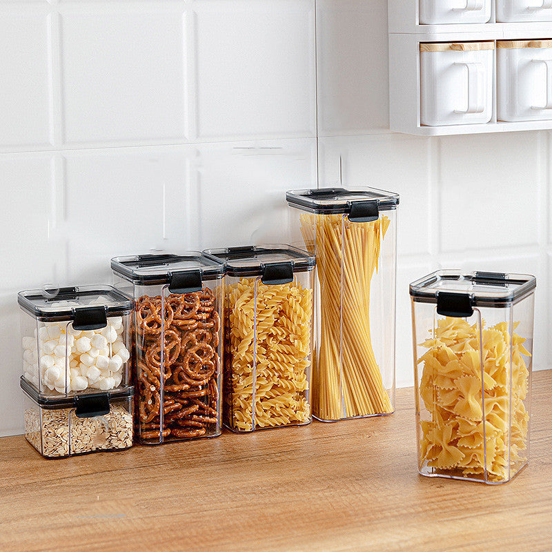 Transparent Grain Storage Box with Lid – Modern Airtight Food Container - JumoShop