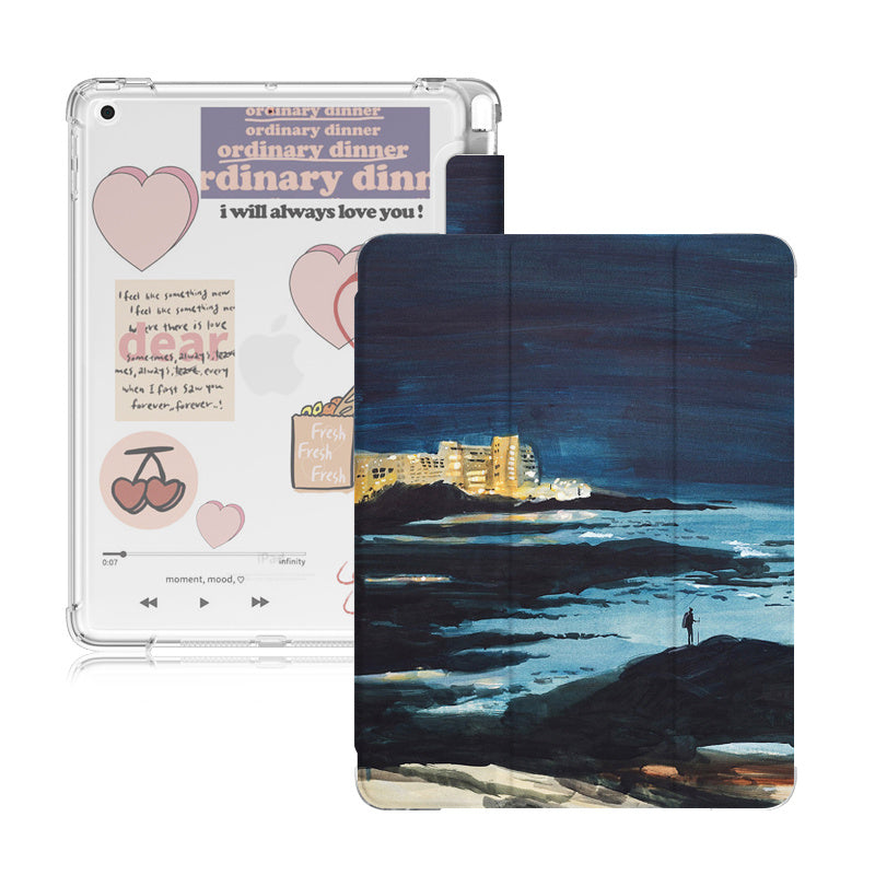 Silicone Covered Flat Shell Compatible with Apple