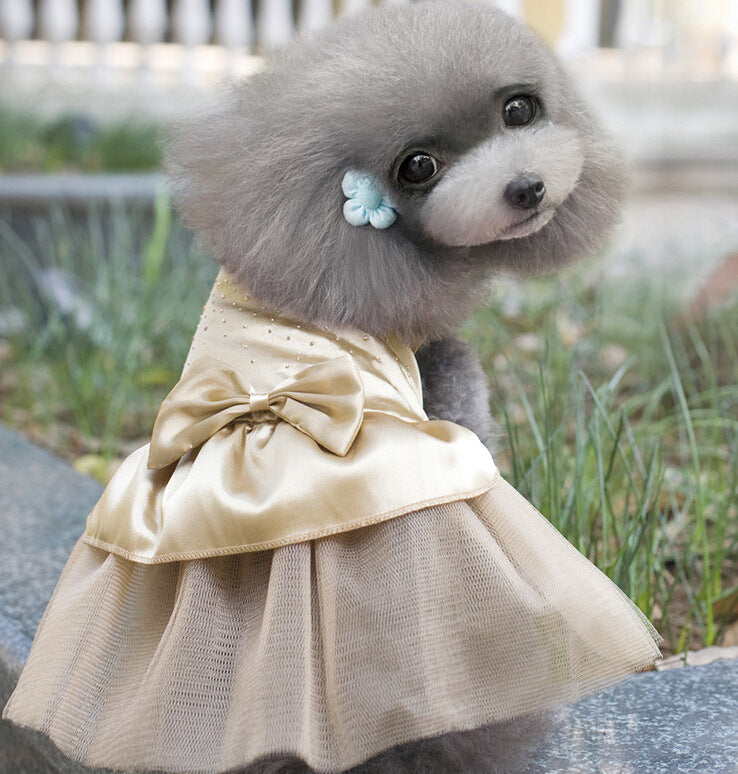 Elegant Dog Wedding Dress – Pet Formal Skirt for Special Occasions