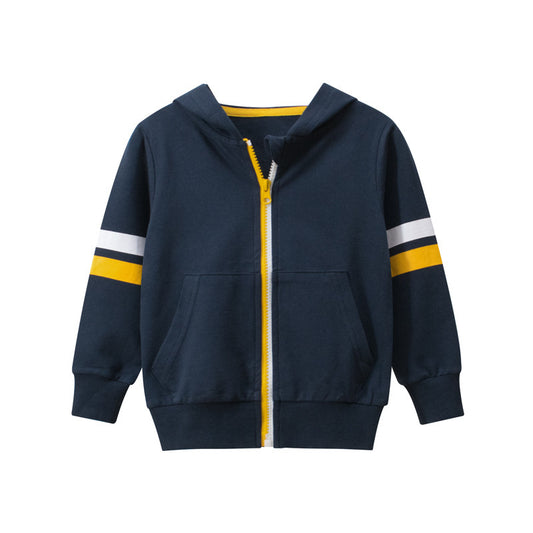 Boy's Zipper Sweater - Boy Clothes