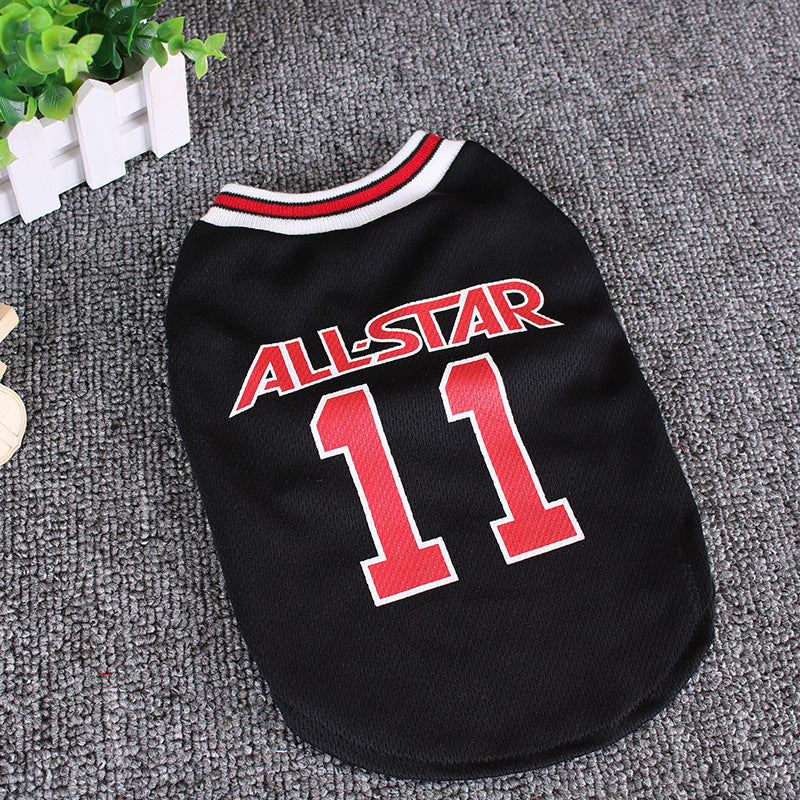 Hot All-Star Spring & Summer Dog Vest – Comfortable & Stylish Pet T-Shirt