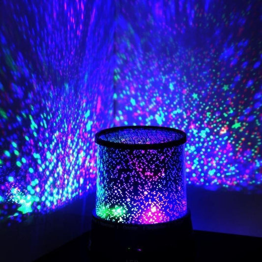 LED Night Light Projector Lamp - Colorful Star Light (Random Color)