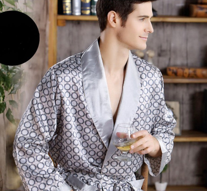 Men's Silk Nightgown - Summer Wear