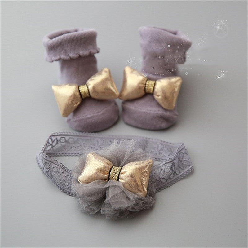 Stylish Children's short socks headband accessories