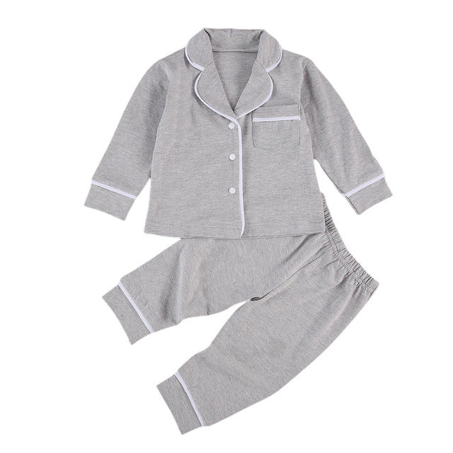 Cotton Two Piece Pajama Sets - Toddlers and Kids PJ