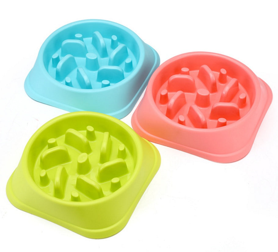 Anti-choke Plastic Dog Bowl - Healthy Feeder