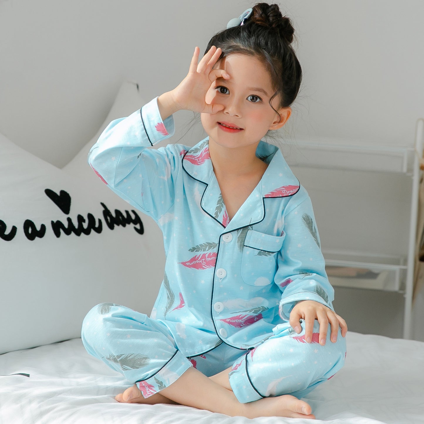 Cute Cotton Pajamas For Children