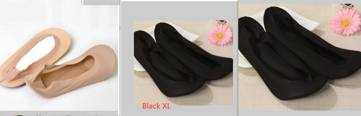 3D Arch Foot Massage Health Care Women Socks - Summer Socks Ice Silk Socks Invisible Slippers Feet Care