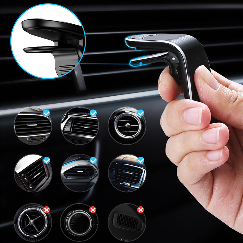 Car Magnetic Air Vent Mount Holder - Magnetic Car Phone Holder Stand 360 Metal Car Air Vent Magnet Stand In Car GPS Mount Holder
