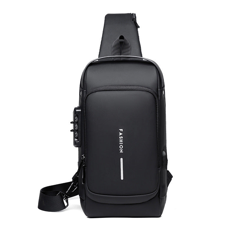 Anti-theft Large Capacity Diagonal Chest Bag - Rechargeable Password