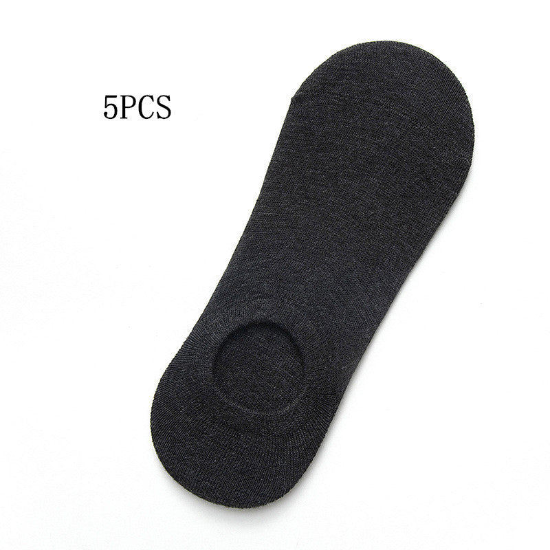 Solid Color Boat Socks - Spring Invisible Socks Socks Socks Net Red Men'S Socks