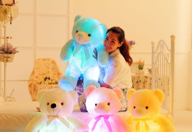 Magical Light-Up Teddy Bear - Soft Stuffed Animal with Color-Changing LEDs
