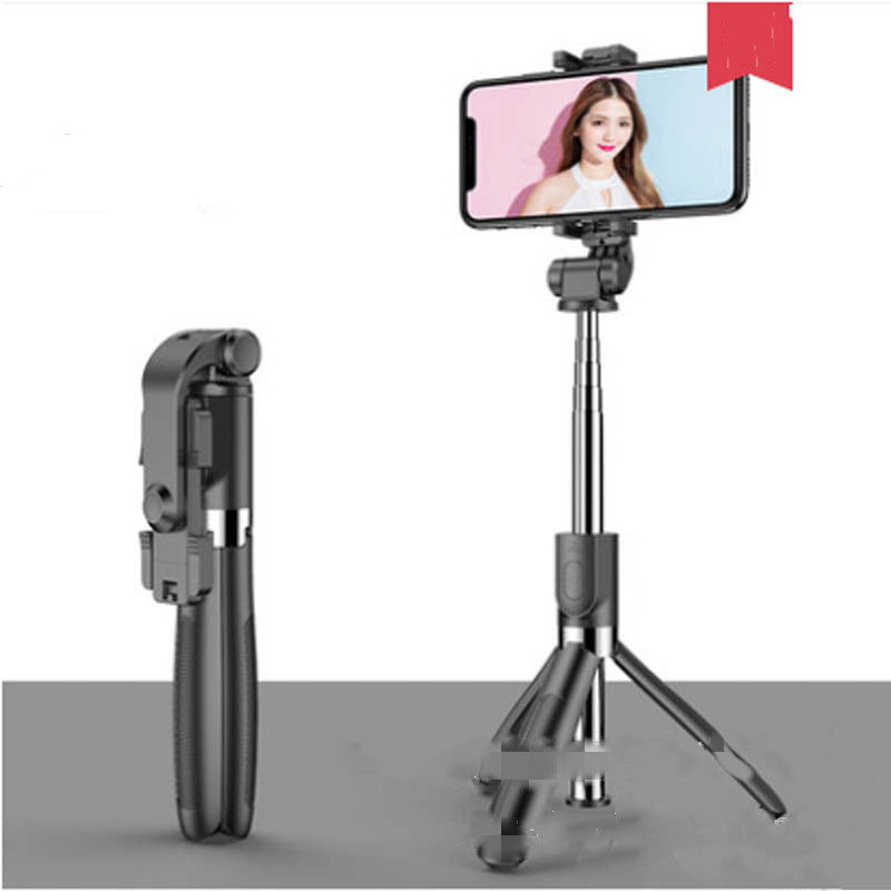 Tripod Selfie Stick - Mobile Universal Live Triangle Bracket One Bluetooth Selfie Artifact
