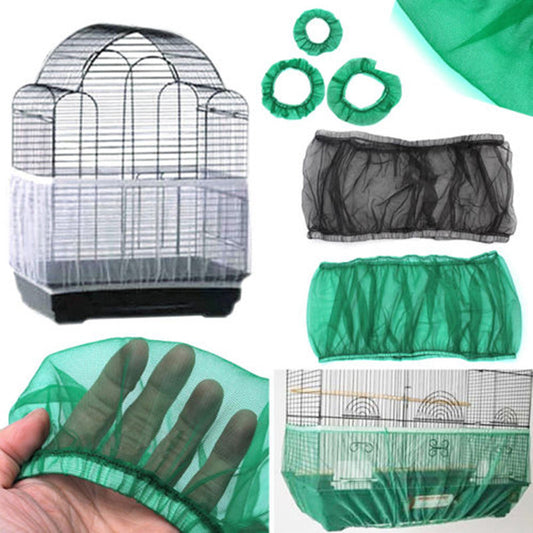 Mesh Bird Cage Cover – Dust-Proof, Breathable Protective Net for Parrots & Pet Birds
