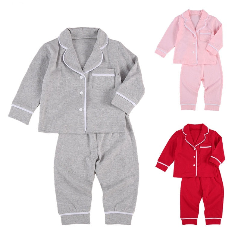 Cotton Two Piece Pajama Sets - Toddlers and Kids PJ