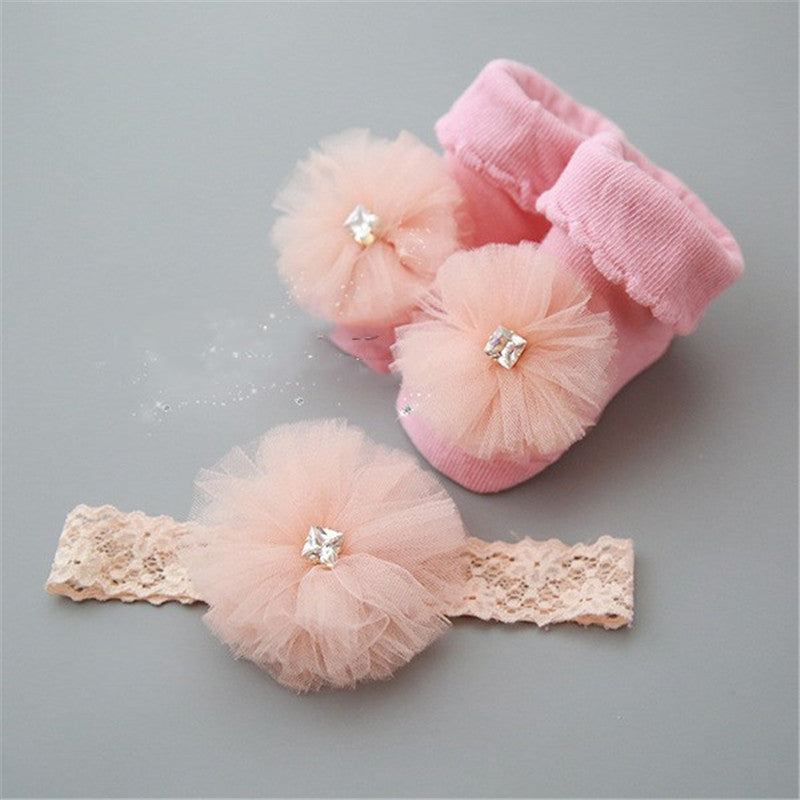 Stylish Children's short socks headband accessories