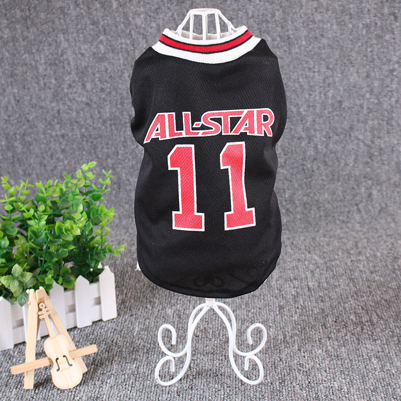 Hot All-Star Spring & Summer Dog Vest – Comfortable & Stylish Pet T-Shirt