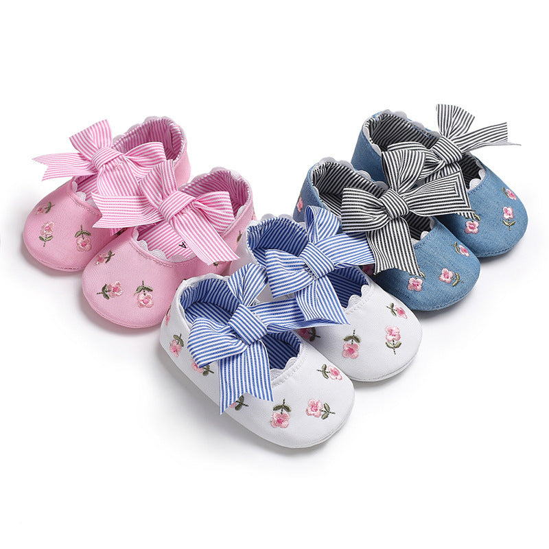 Bowknot Baby Shoes - Toddler Anti-Slip Shoe