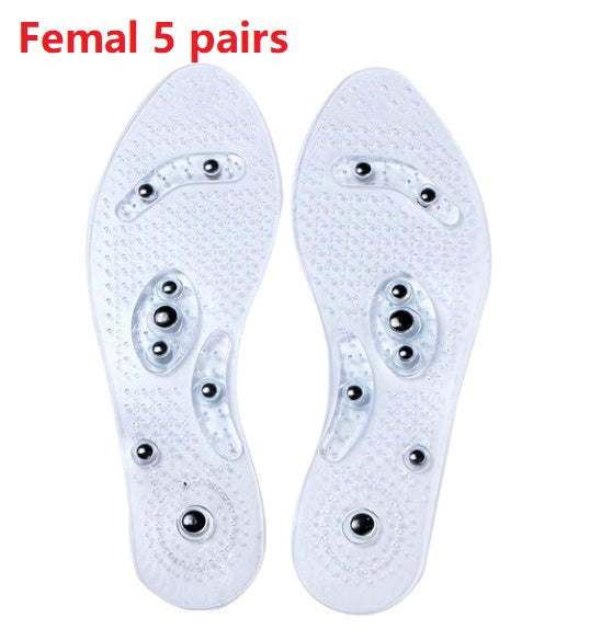 Magnetic Plus Elastomer - Transparent Silicone Massage Insole