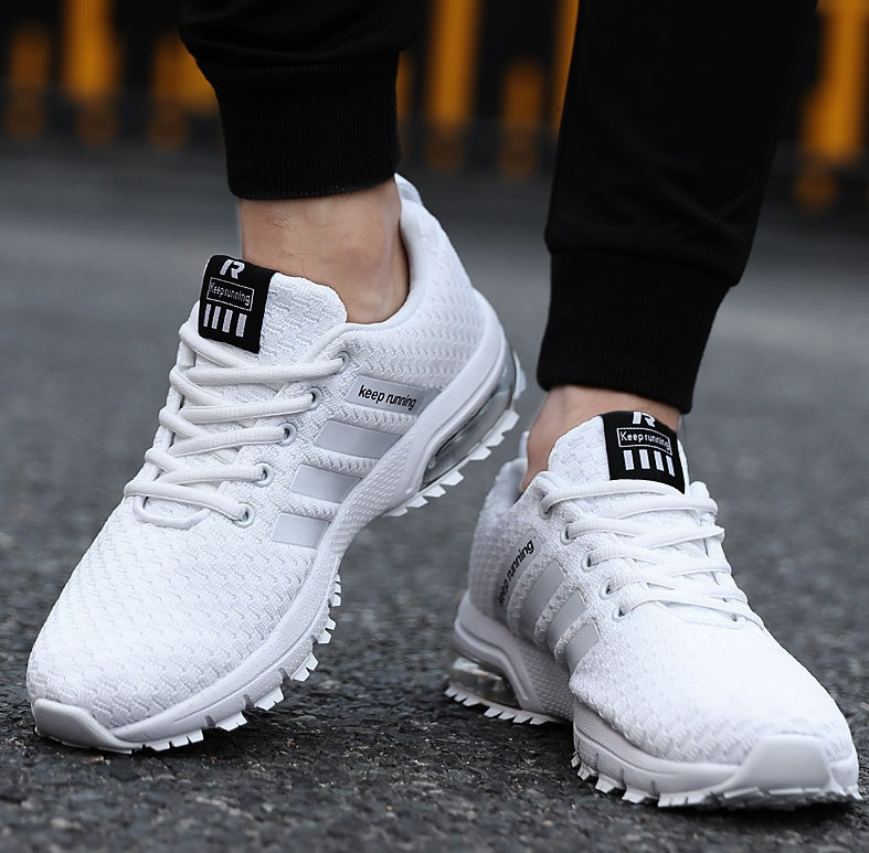 Best Selling Couple Sports Shoes - Breathable Mesh Outdoor Men and Women Running Shoes