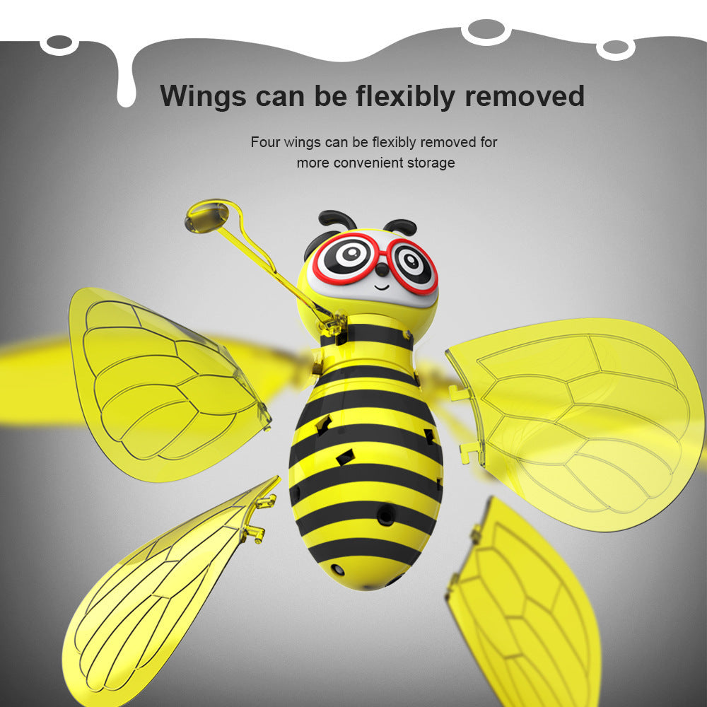 Magical Flying Bee Drone – Infrared Gesture-Controlled Fun for Kids! ✨ Mini Flying Ball Bee Toys - Rc Infrared Induction Drone Helicopter With Shinning Gesture Sensing Bee Flying Vehicle - JumoShop