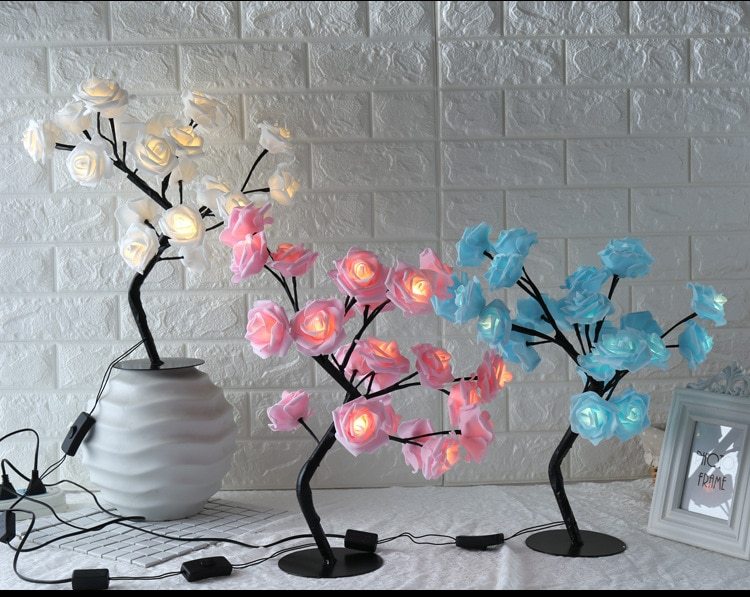 LED Tree Lamp - Rose Small Tree Lamp, Modeling Lamp, Table Lamp