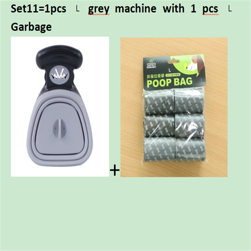 Dog Pet Travel Foldable Pooper Scooper With 1 Roll Decomposable bags