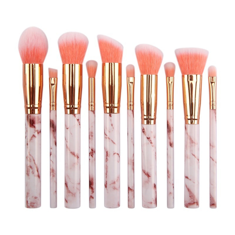 10 Marble Makeup Brush Sets - Beauty Tools, Blush, Eye shadow, Face modification