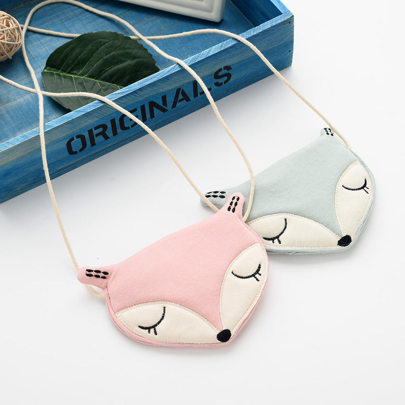 Original Korean Cartoon Small Fox Kids Satchel Purse