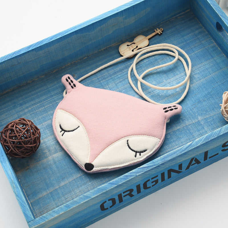 Original Korean Cartoon Small Fox Kids Satchel Purse