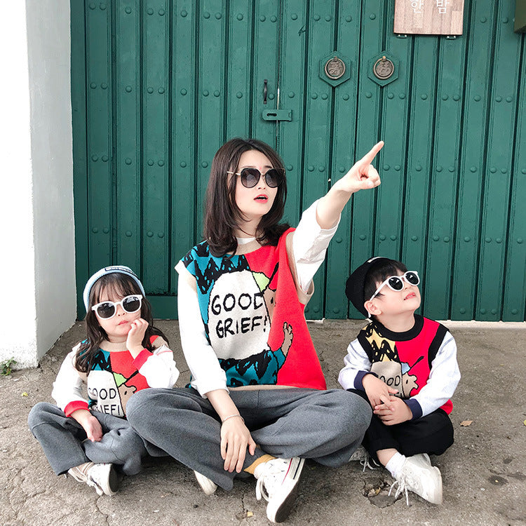 Cute Sweaters Parent-Child wear