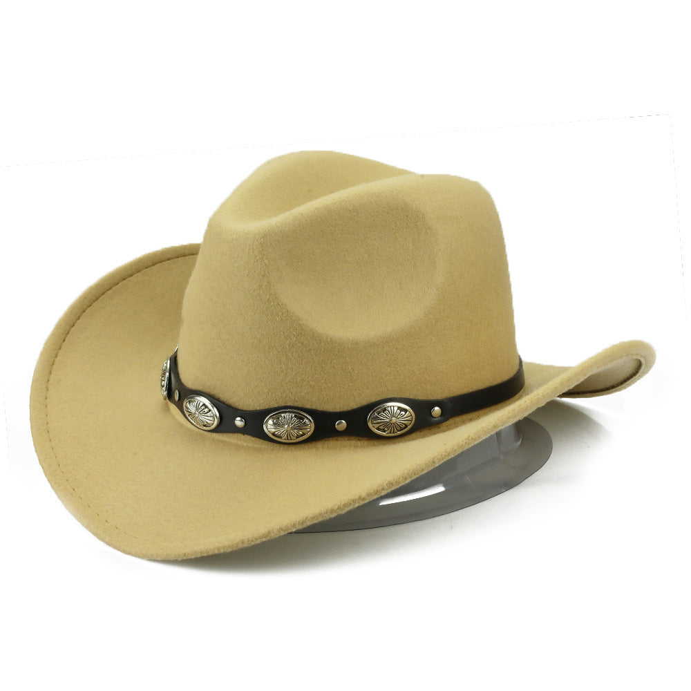 Punk Style Cowboy Hats And Felt - For Men And Women