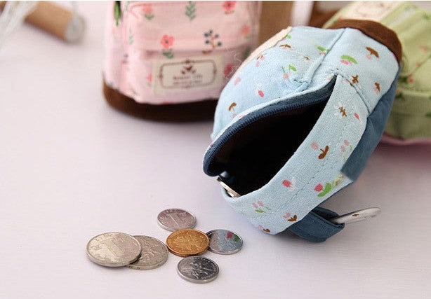 Korean Pastoral Mini Suihua Small Hasp Bag – Cute & Stylish Key & Coin Purse