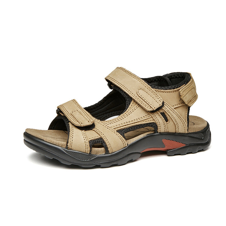 Outdoor Sandals - Beach Leather Roman Sandals