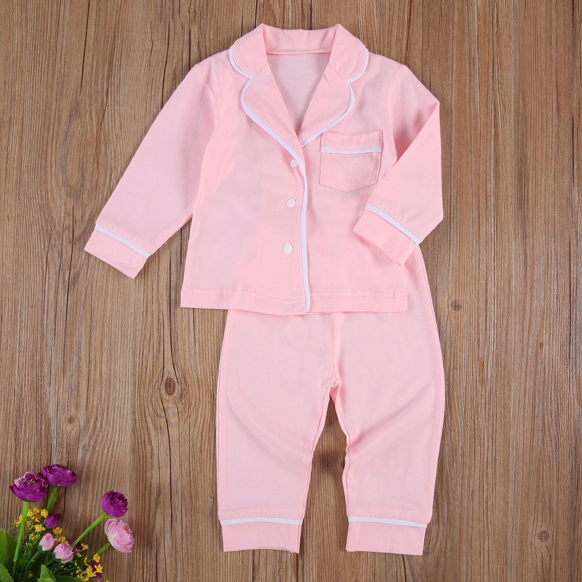 Cotton Two Piece Pajama Sets - Toddlers and Kids PJ