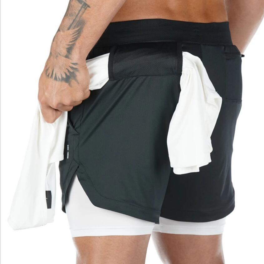 Summer Running Shorts - Men 2 in-1 Shorts