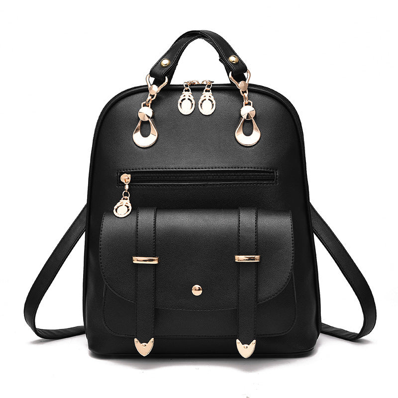 Female Bag - fashion leather dual-use backpack