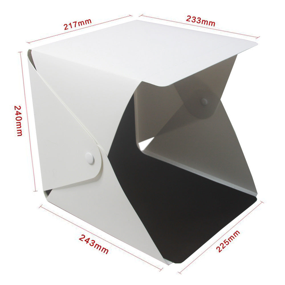 20cm Folding Professional Photo Studio - Simple LED Small Light Box