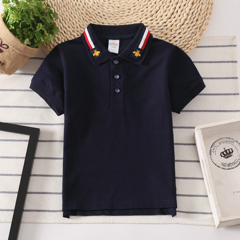 Solid Color Polo Shirt